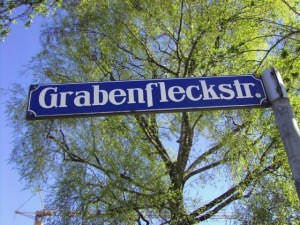 Straßenschild Grabenfleckstr.